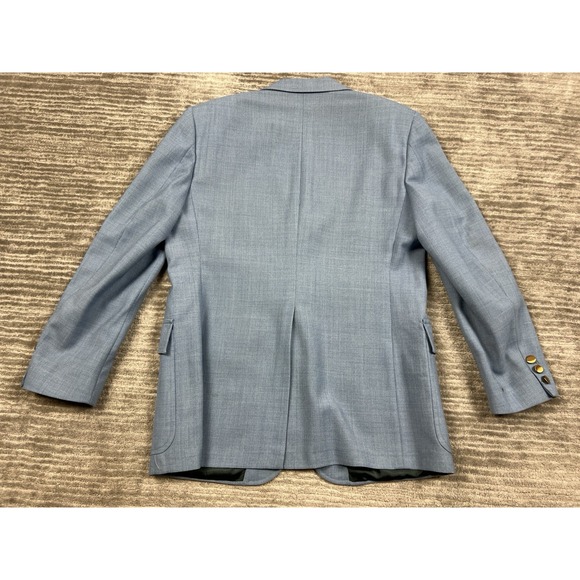 Vintage C.FM Blazer Mens‎ 40S Blue Union Made USA 2-Button Front - Picture 8 of 16